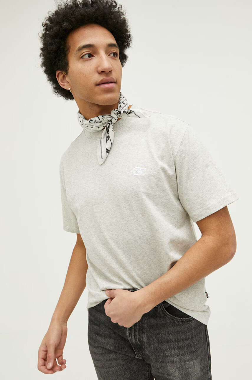 Dickies Тениска в сиво меланж на - Pepit.bg