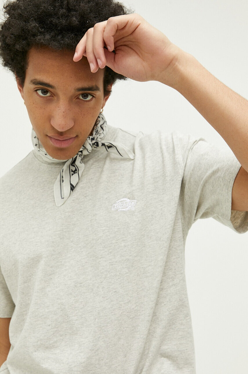 Dickies Тениска в сиво меланж на - Pepit.bg