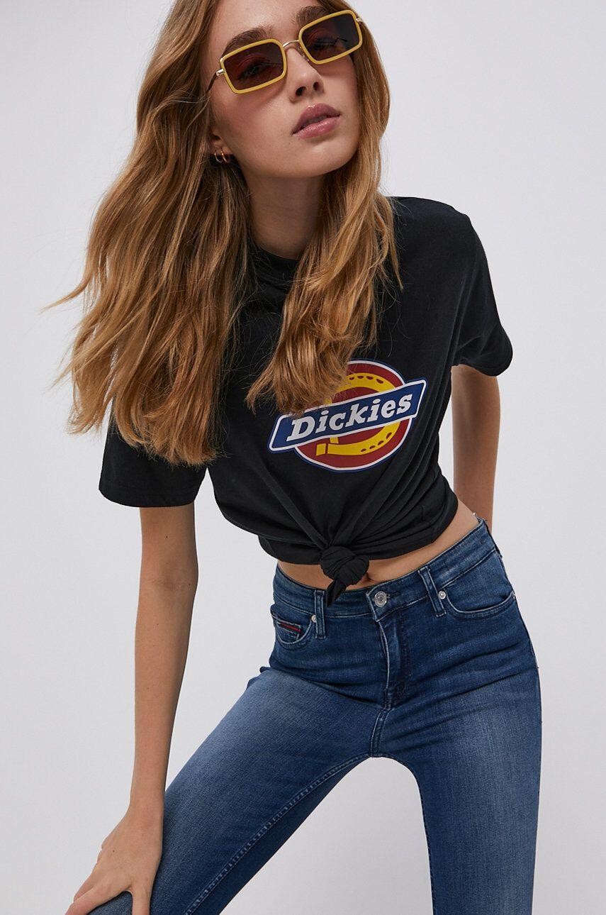 Dickies Тениска дамска в черно - Pepit.bg