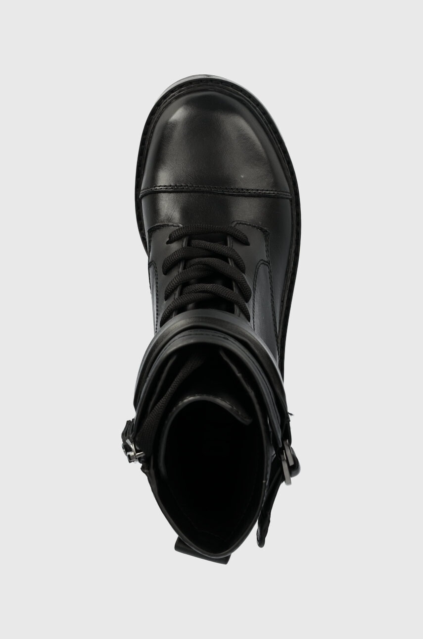 DKNY Боти Basia в черно с висок ток - Pepit.bg