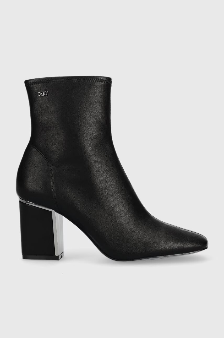 DKNY Боти Cavale в черно с висок ток K3214434 - Pepit.bg