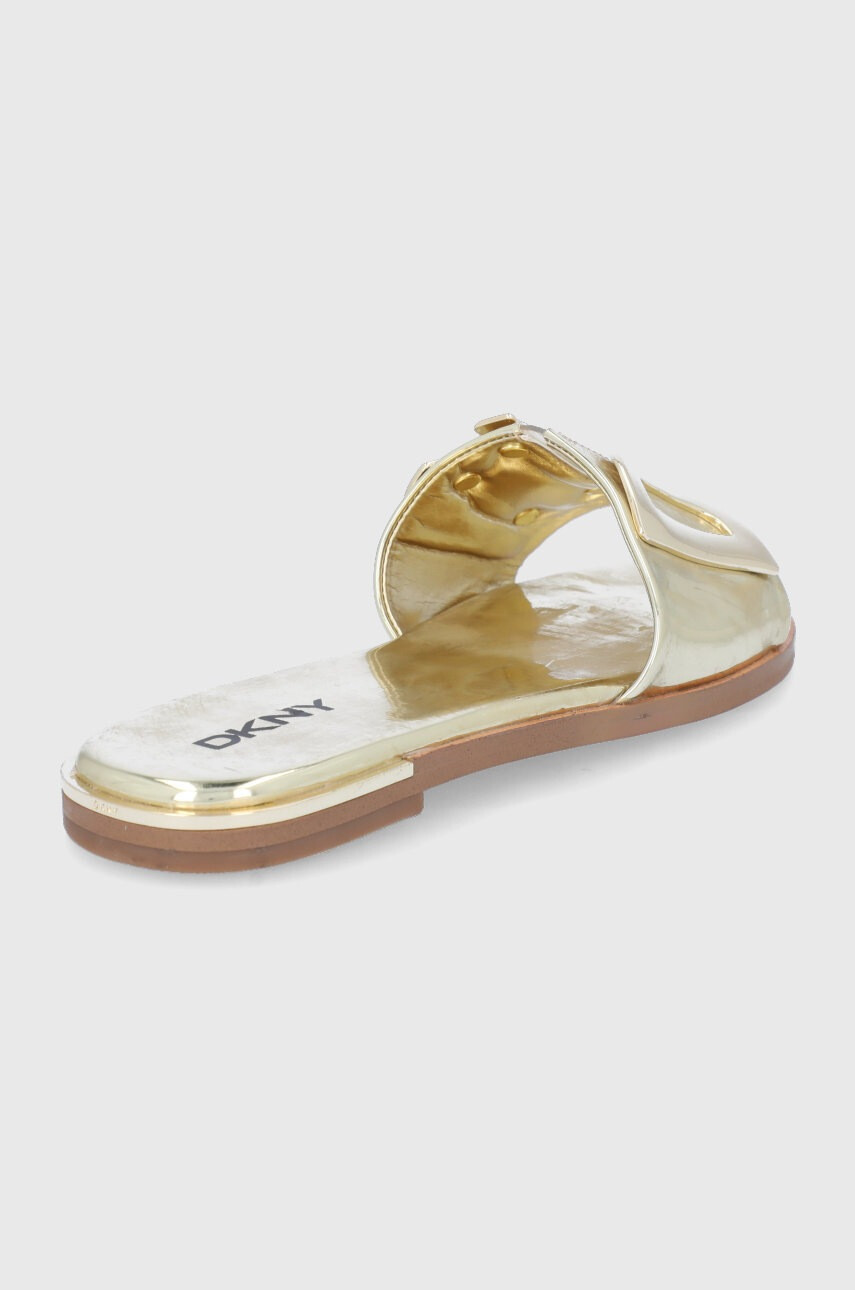 DKNY Чехли дамски в златисто - Pepit.bg