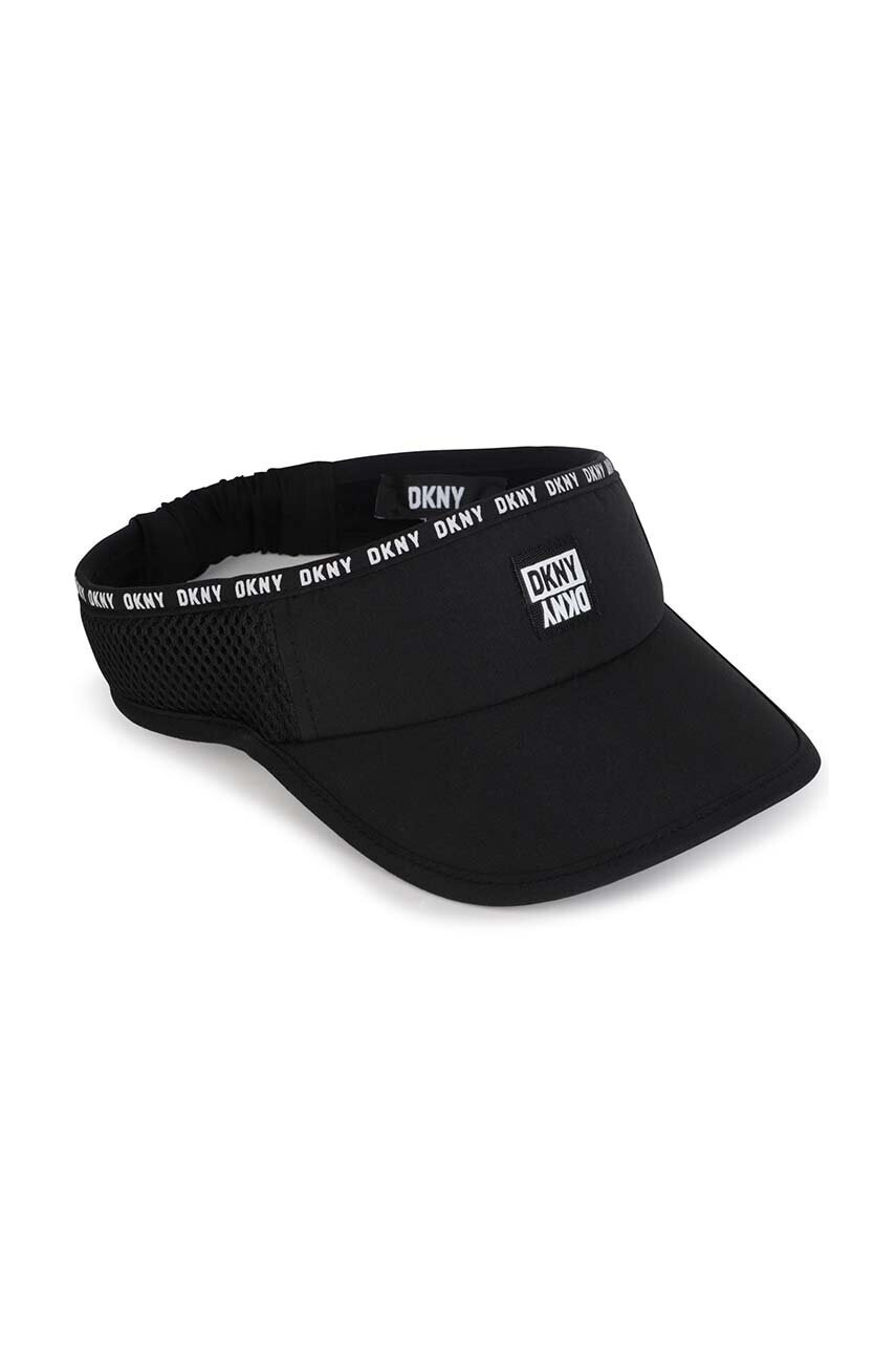 DKNY Детскa козирка в черно с принт - Pepit.bg