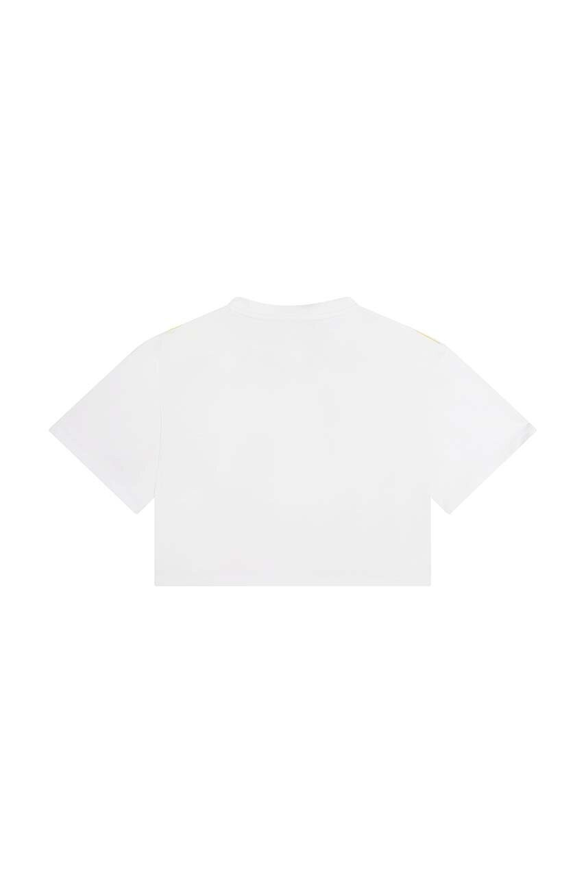 DKNY Детска памучна тениска в жълто - Pepit.bg
