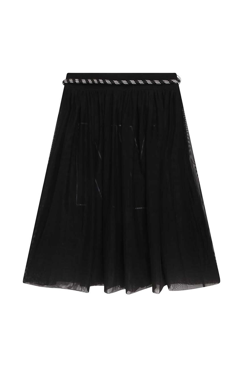 DKNY Детска пола в синьо среднодълъг модел разкроен модел - Pepit.bg