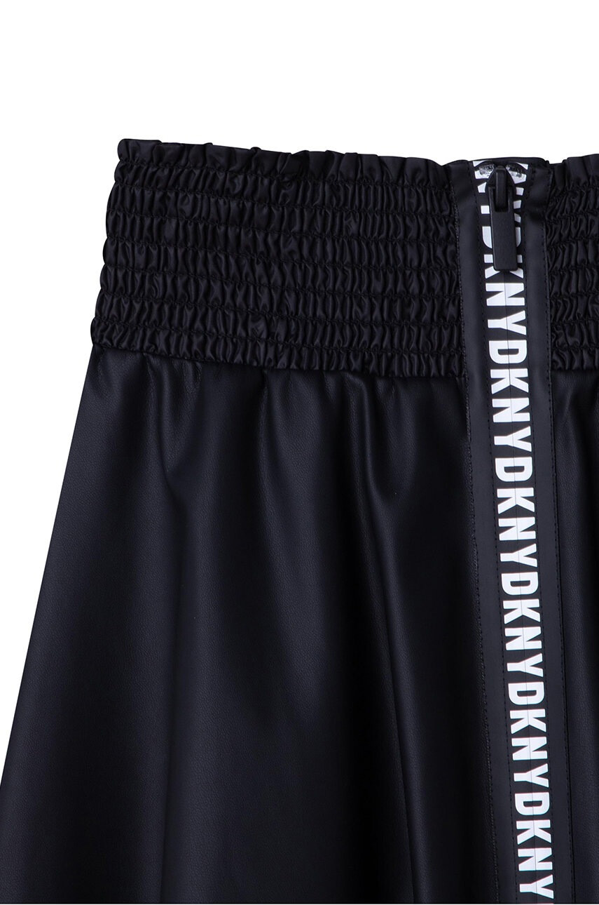 DKNY Детска пола в черно къс модел разкроен модел - Pepit.bg