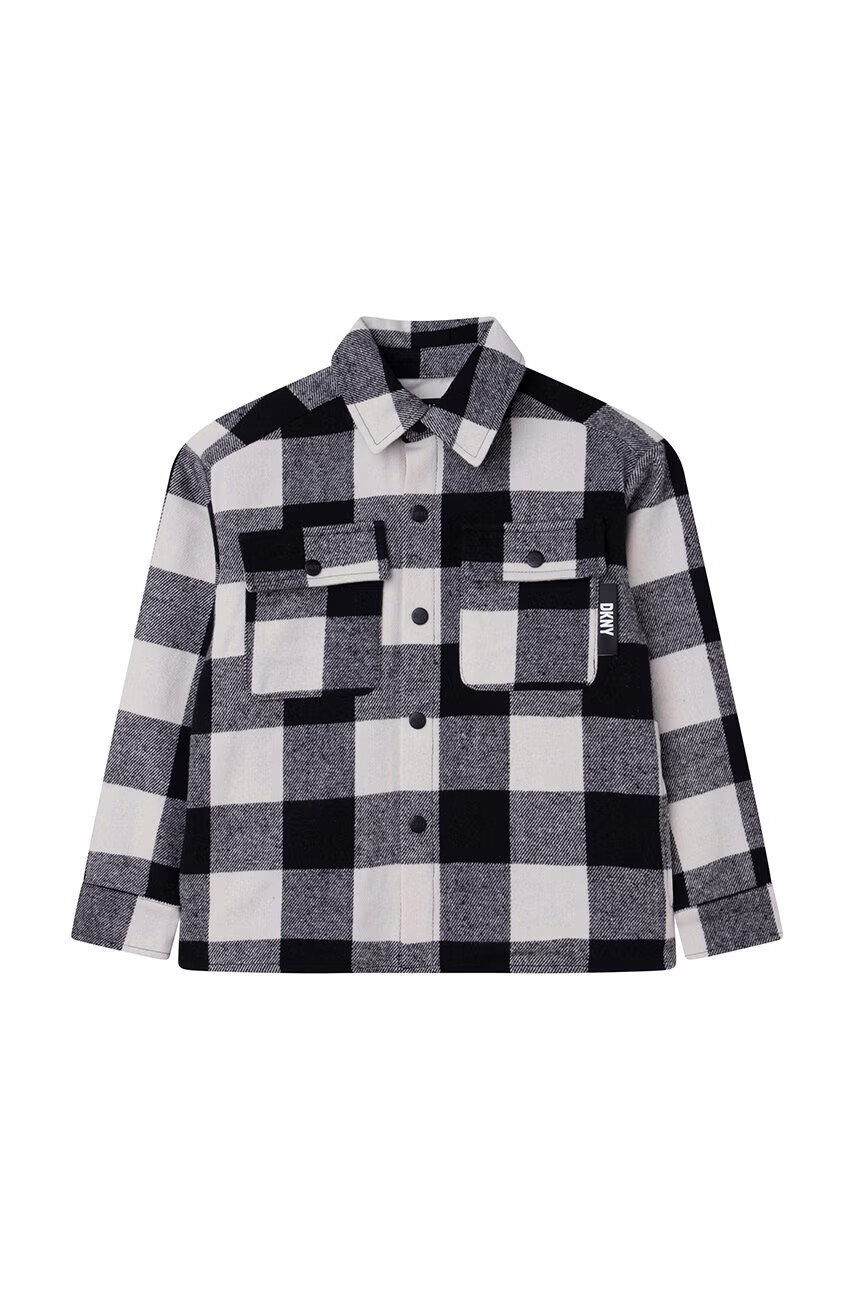 DKNY Детска риза в черно - Pepit.bg