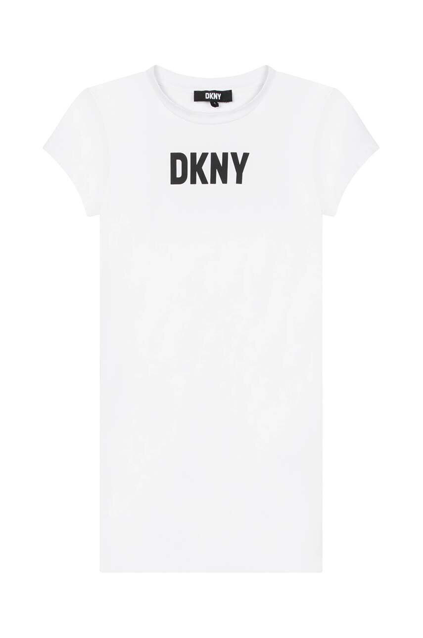 DKNY Детска рокля в сиво къс модел разкроен модел - Pepit.bg