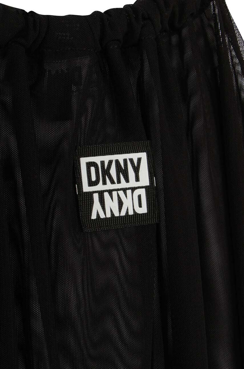 DKNY Детска рокля в сиво къс модел разкроен модел - Pepit.bg