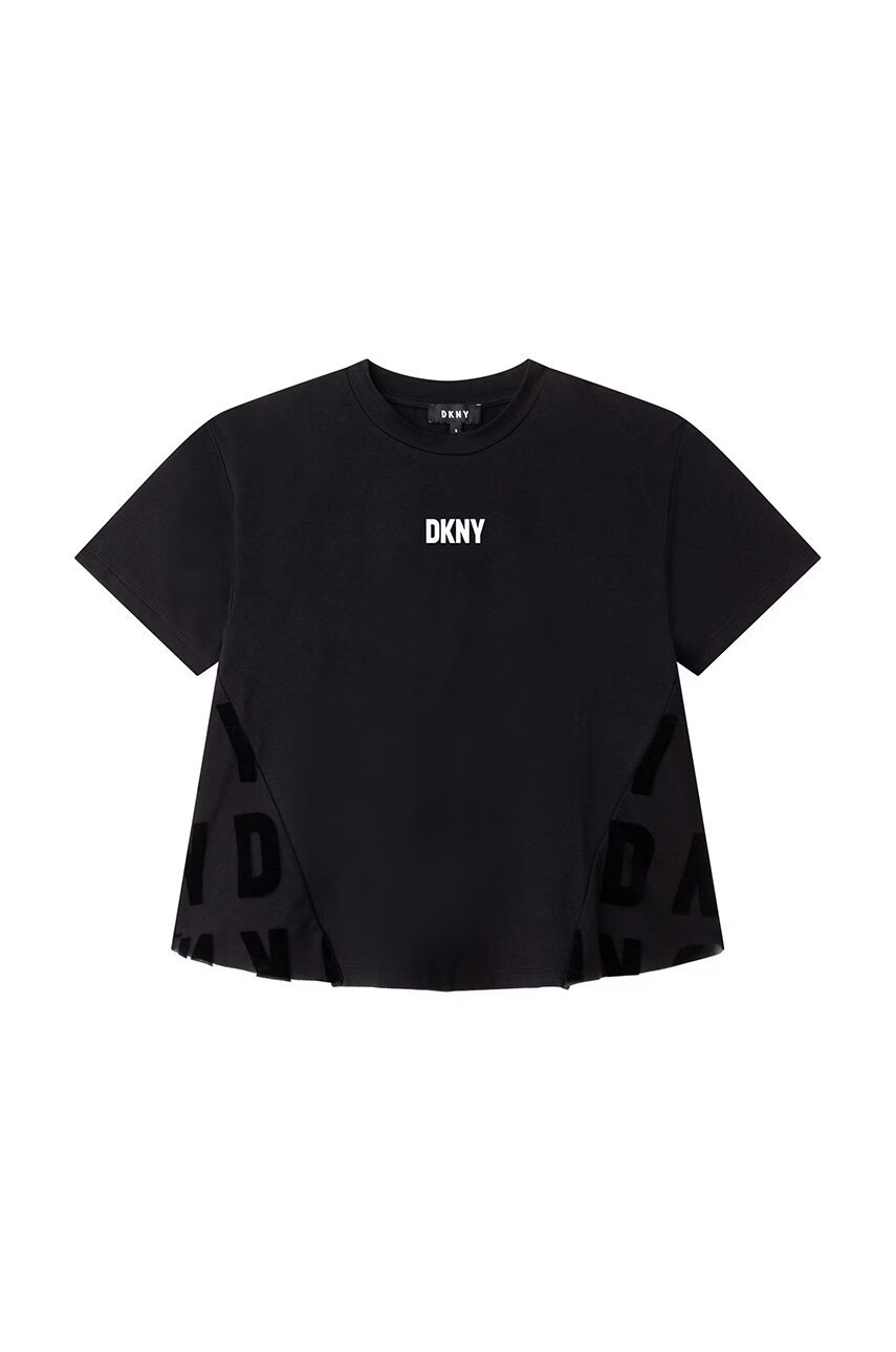 DKNY Детска тениска в лилаво - Pepit.bg