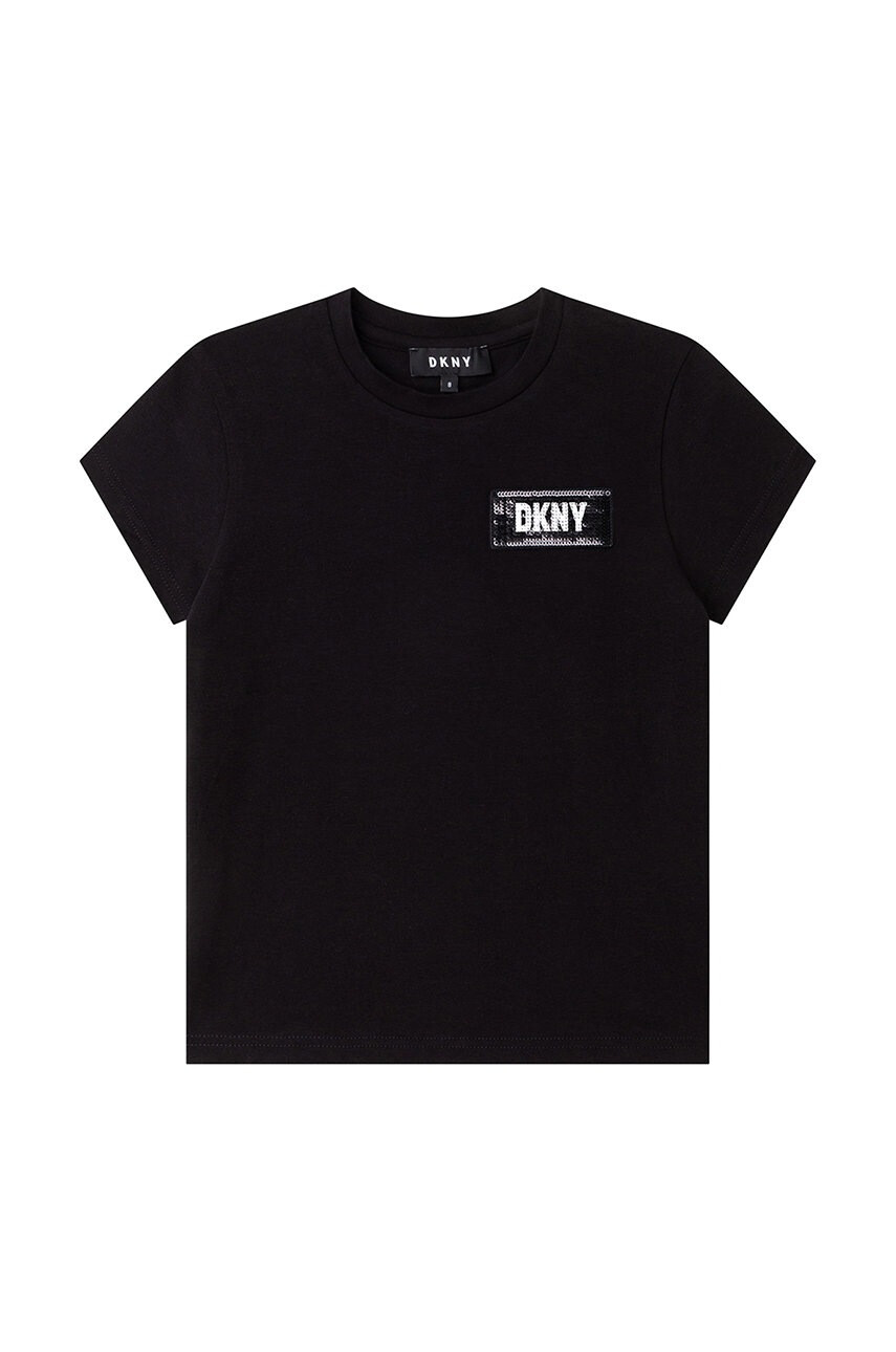 DKNY Детска тениска в черно - Pepit.bg
