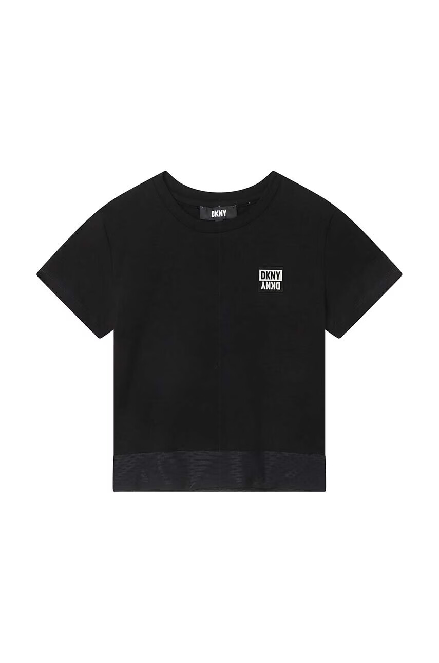DKNY Детска тениска в черно - Pepit.bg