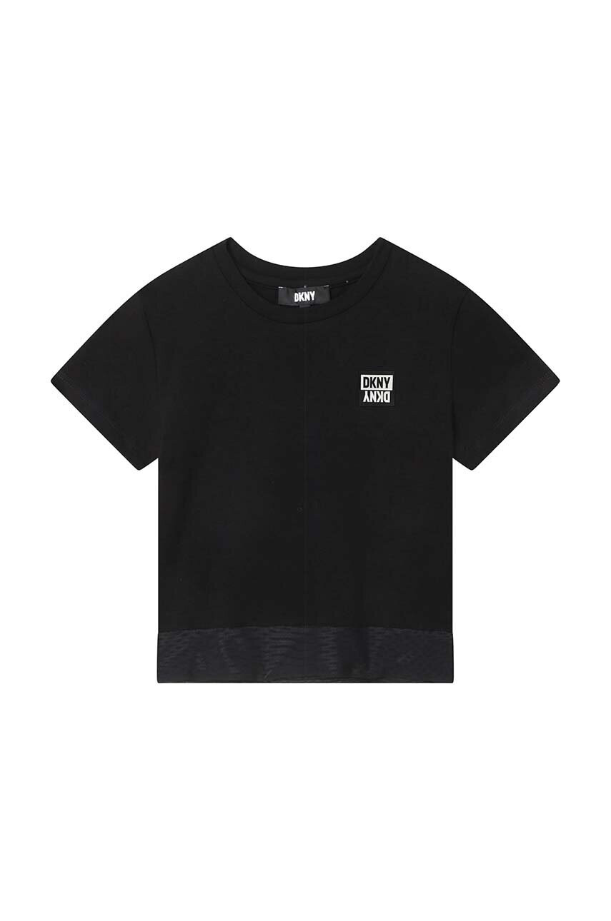 DKNY Детска тениска в черно - Pepit.bg