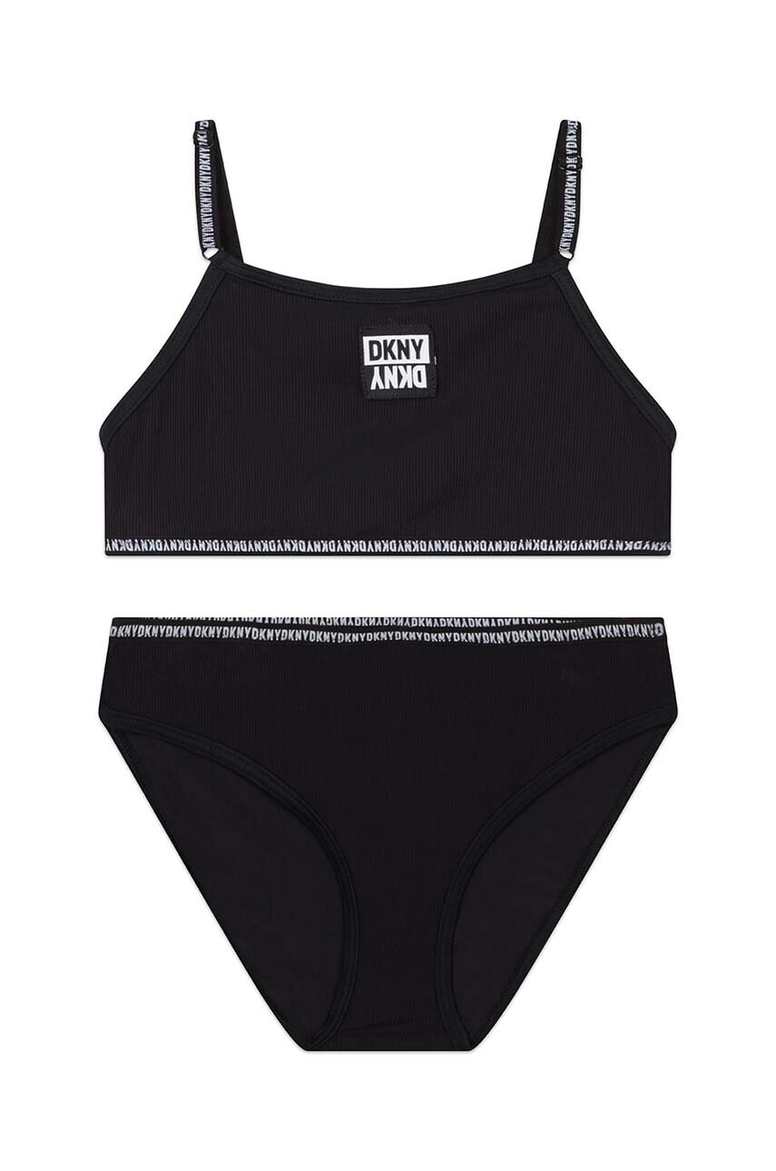 DKNY Детски бански от две части в черно - Pepit.bg