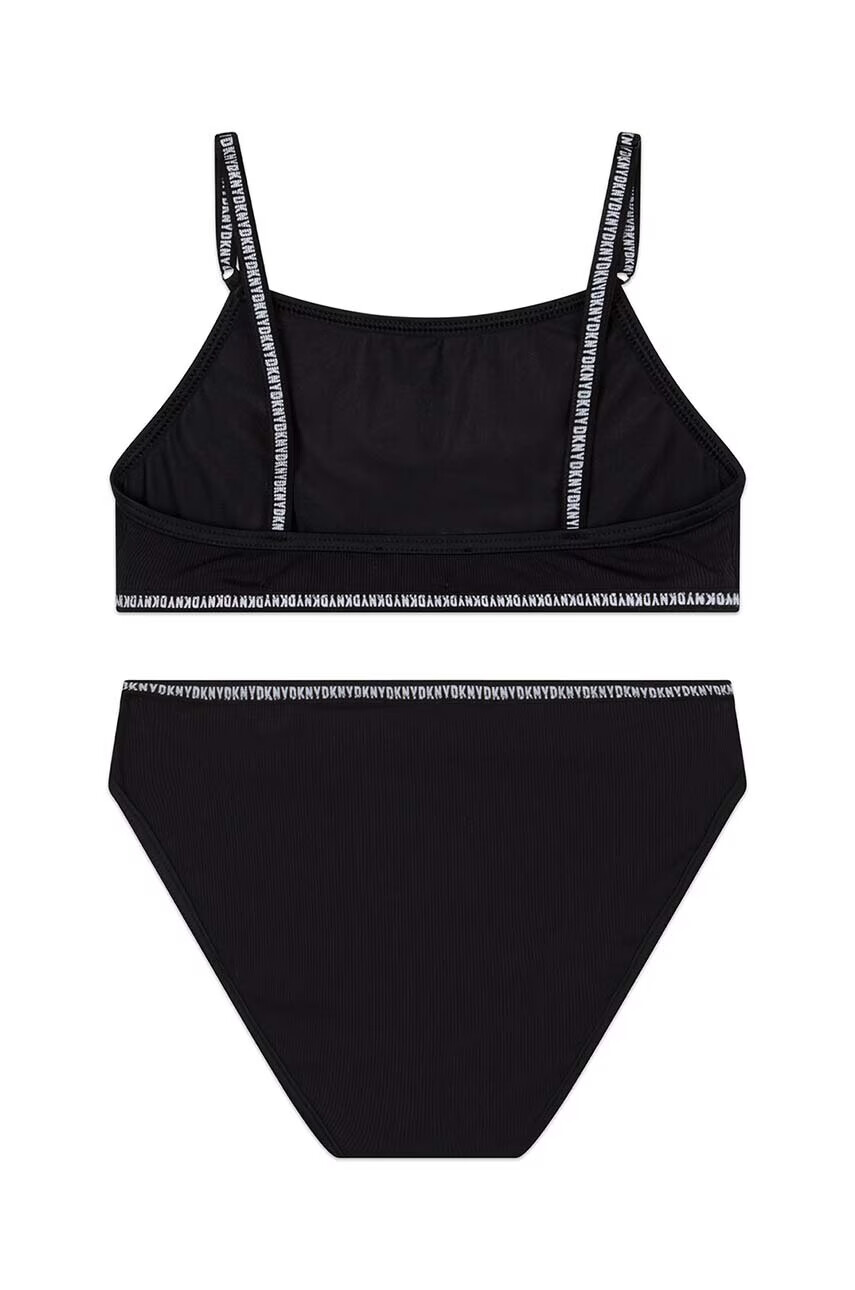 DKNY Детски бански от две части в черно - Pepit.bg