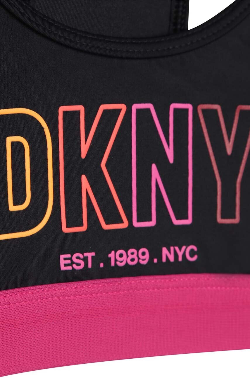 DKNY Детски бански от две части в черно - Pepit.bg