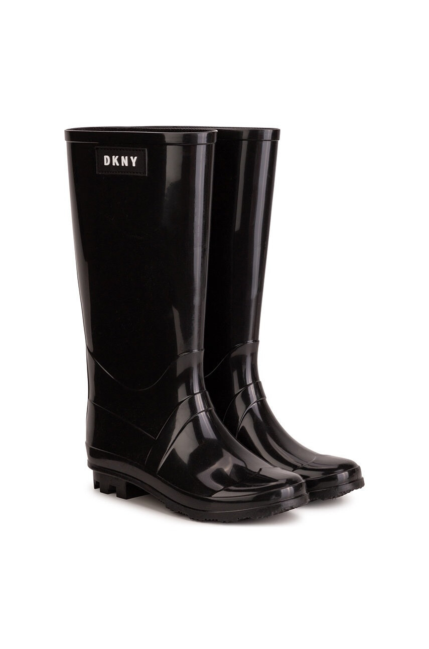 DKNY Детски гумени ботуши в черно - Pepit.bg