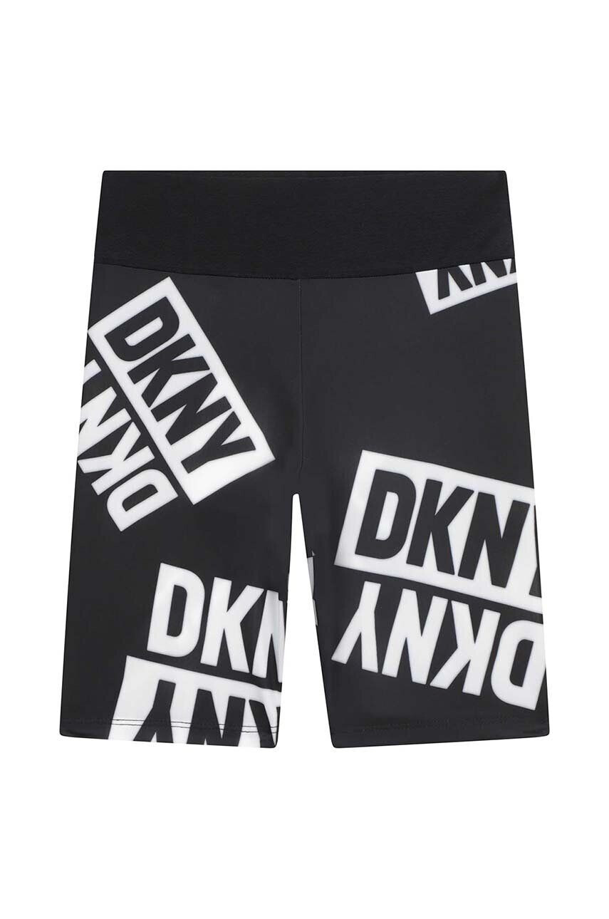 DKNY Детски къси панталони в черно с десен - Pepit.bg