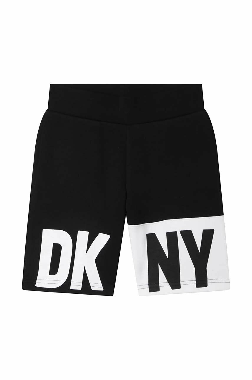 DKNY Детски къси панталони в черно - Pepit.bg