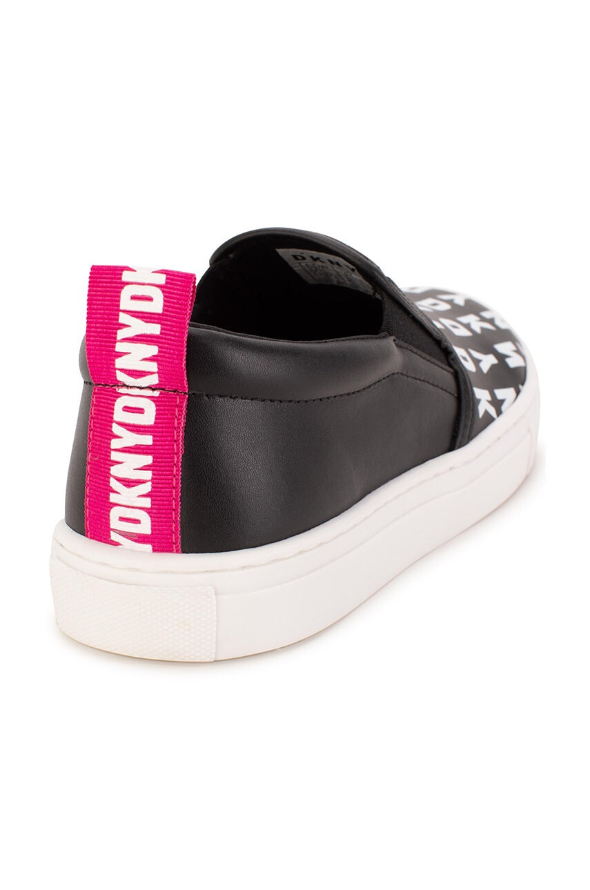 DKNY Детски ниски кецове в черно - Pepit.bg