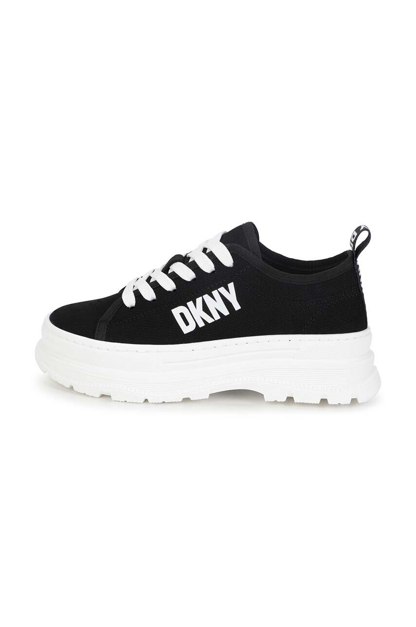 DKNY Детски ниски кецове в черно - Pepit.bg
