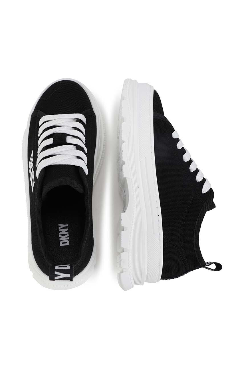 DKNY Детски ниски кецове в черно - Pepit.bg