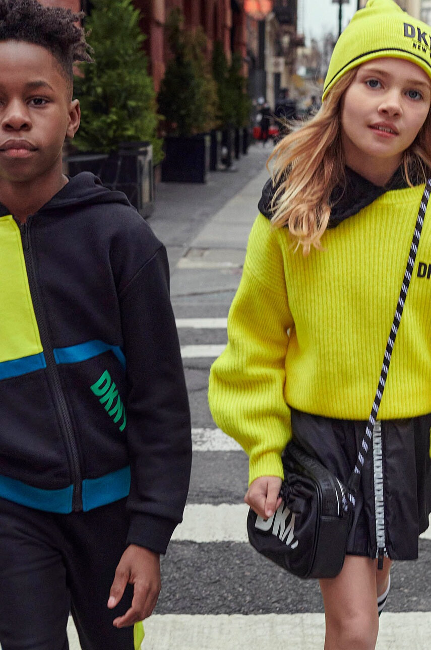 DKNY Детски пуловер в зелено - Pepit.bg