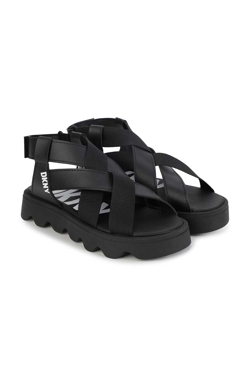 DKNY Детски сандали в черно - Pepit.bg