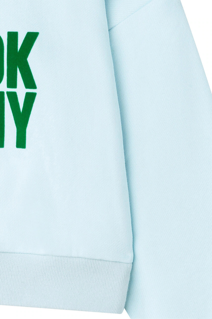 DKNY Детски суичър в зелено с апликация - Pepit.bg