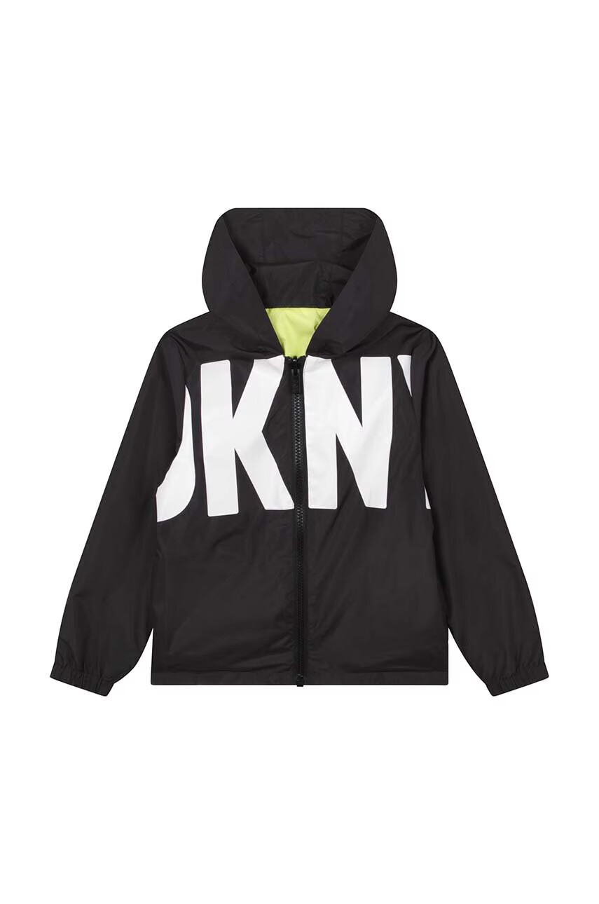 DKNY Детско яке с две лица в черно - Pepit.bg