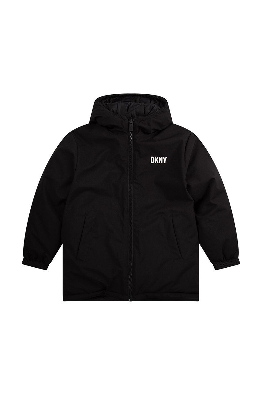 DKNY Детско яке в черно - Pepit.bg