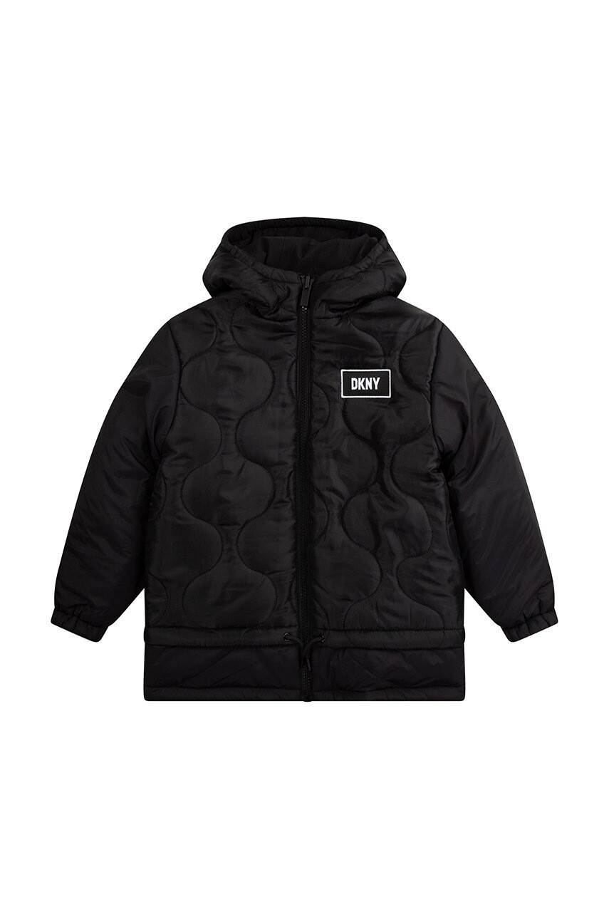 DKNY Детско яке в черно - Pepit.bg