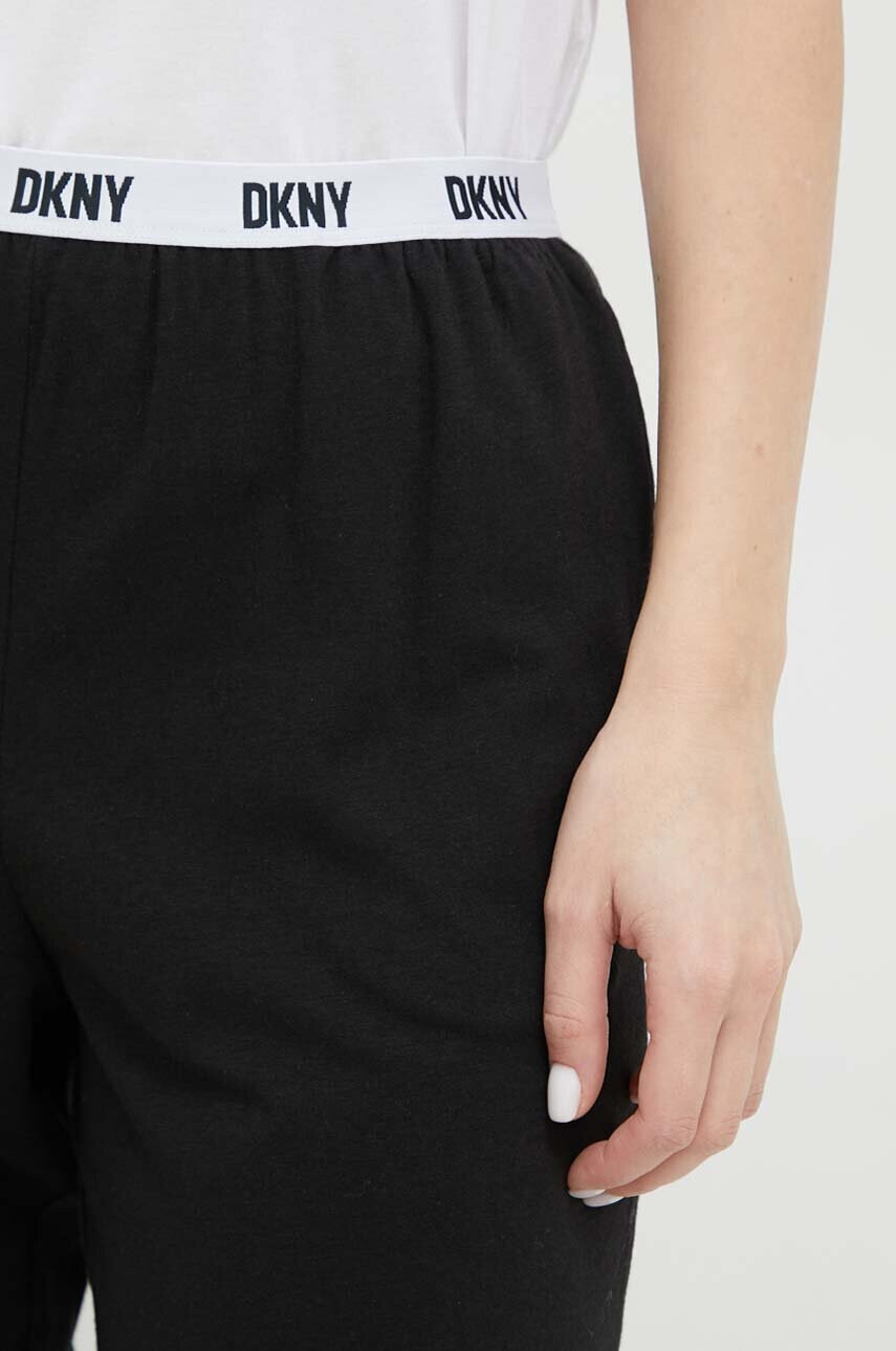 DKNY Долнище на пижама дамско в черно - Pepit.bg