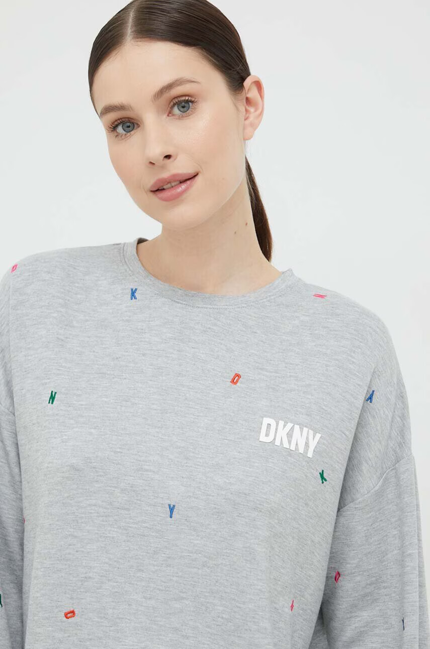 DKNY Домашен суичър в сиво - Pepit.bg