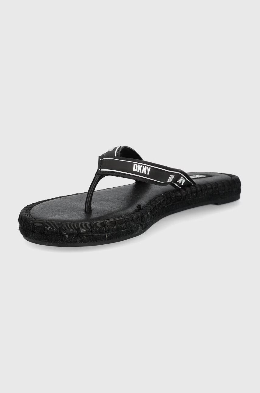 DKNY Джапанки Tabatha в черно с равна подметка - Pepit.bg