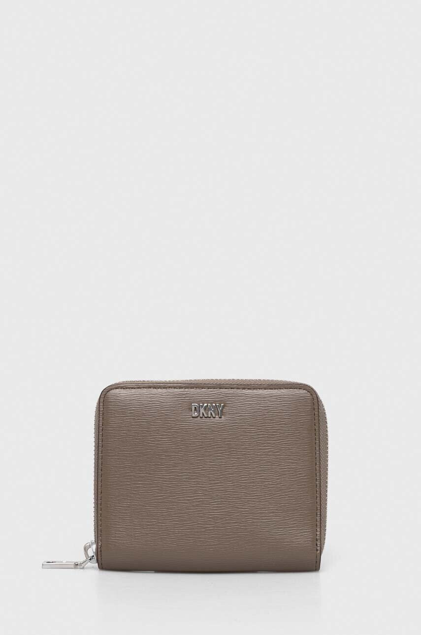 DKNY Кожен портфейл дамски в черно - Pepit.bg