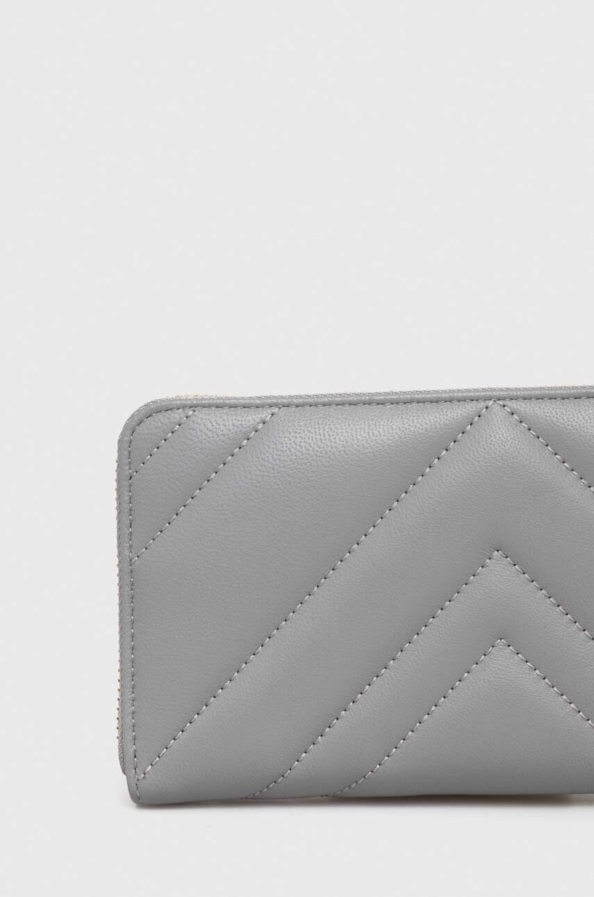 DKNY Кожен портфейл дамски в сиво - Pepit.bg