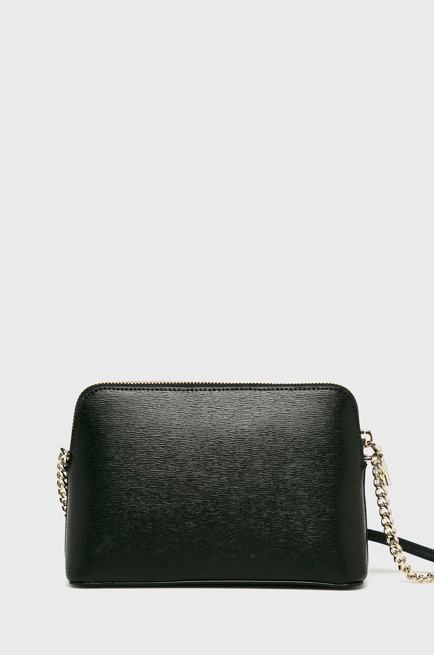 DKNY Кожена чанта в черно - Pepit.bg