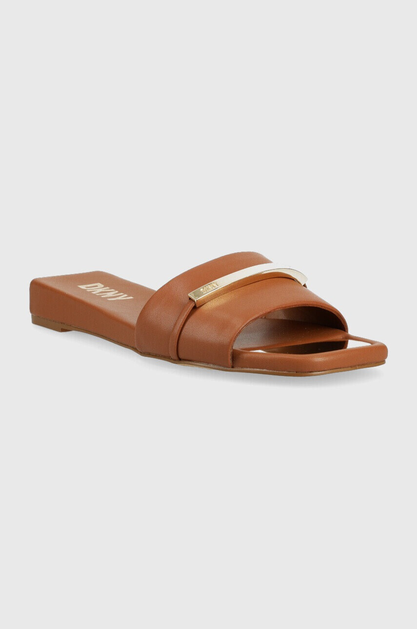 DKNY Кожени чехли ALAINA в кафяво K4235139 - Pepit.bg