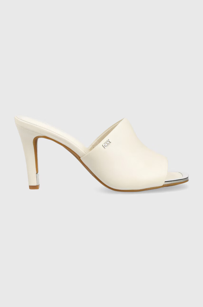 DKNY Кожени чехли BRONX в бежово с ток стилето K1326014 - Pepit.bg
