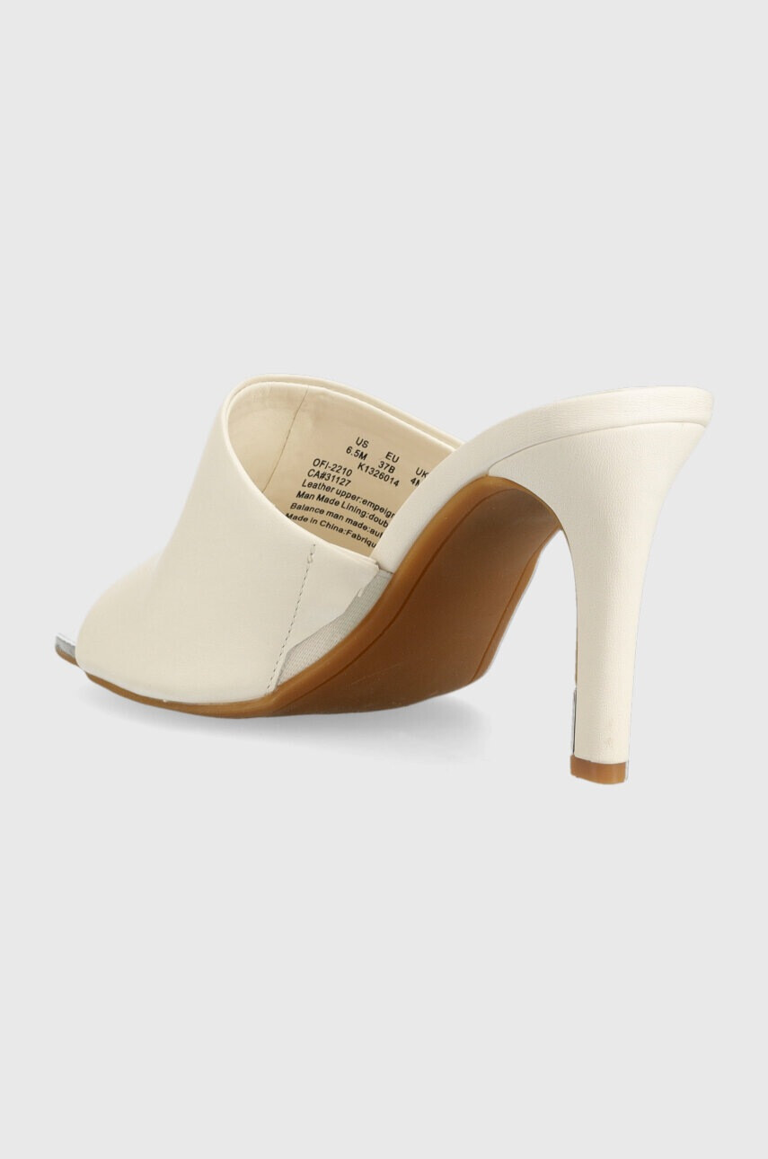 DKNY Кожени чехли BRONX в бежово с ток стилето K1326014 - Pepit.bg