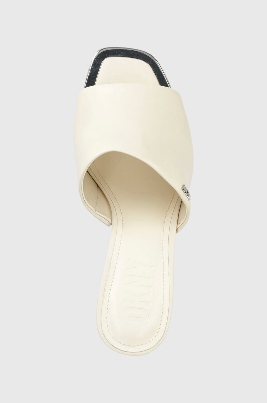 DKNY Кожени чехли BRONX в бежово с ток стилето K1326014 - Pepit.bg