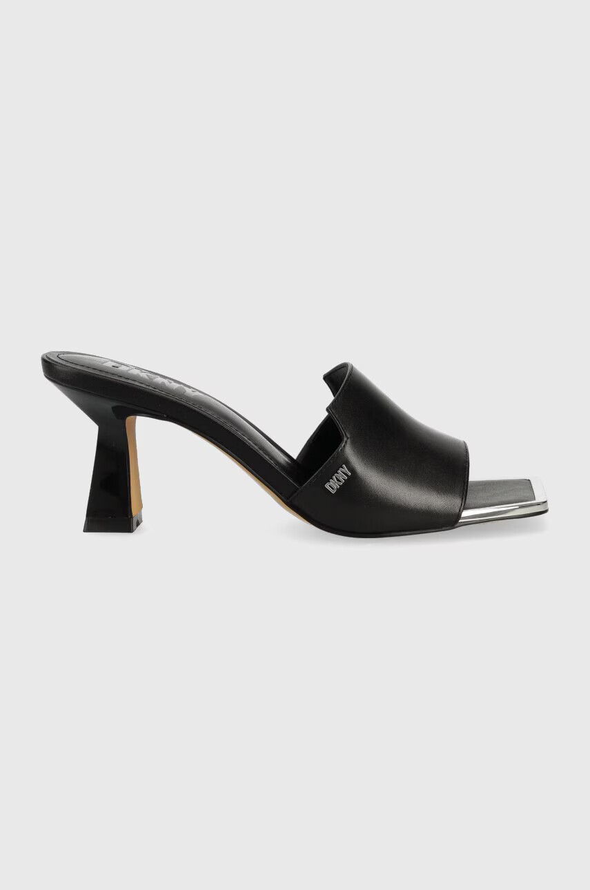 DKNY Кожени чехли KAILYN в черно с ток стилето K1374221 - Pepit.bg