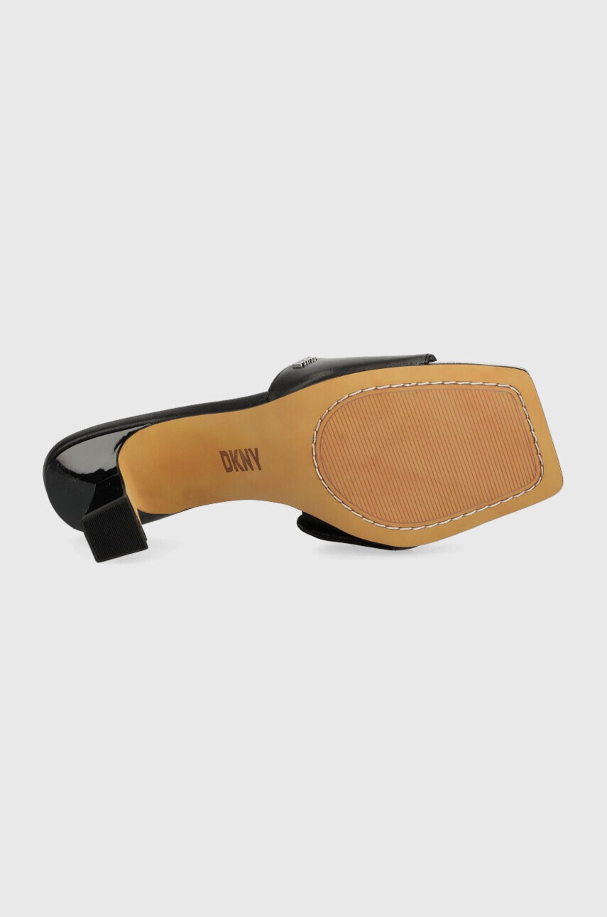 DKNY Кожени чехли KAILYN в черно с ток стилето K1374221 - Pepit.bg