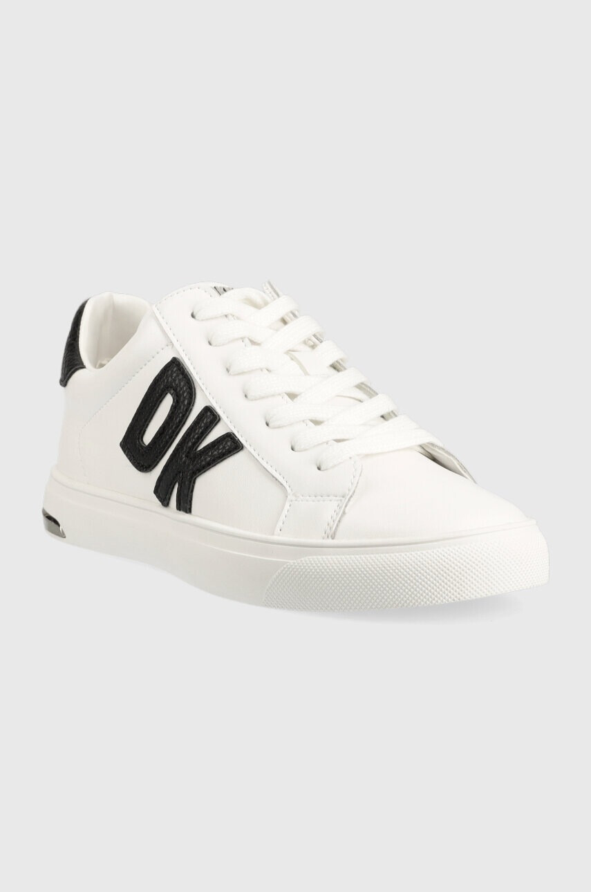 DKNY Кожени маратонки ABENI в бяло K1300916 - Pepit.bg