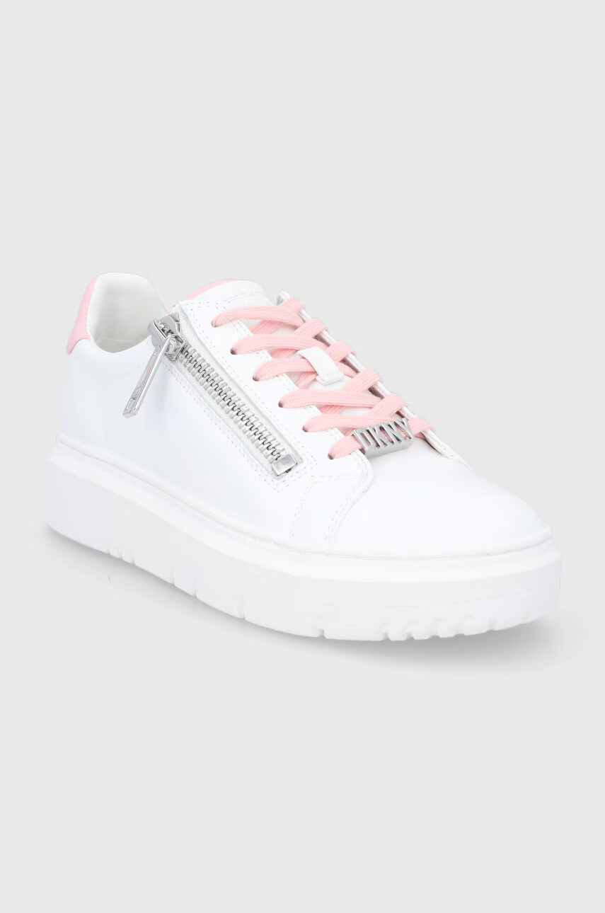 DKNY Кожени обувки в бяло - Pepit.bg