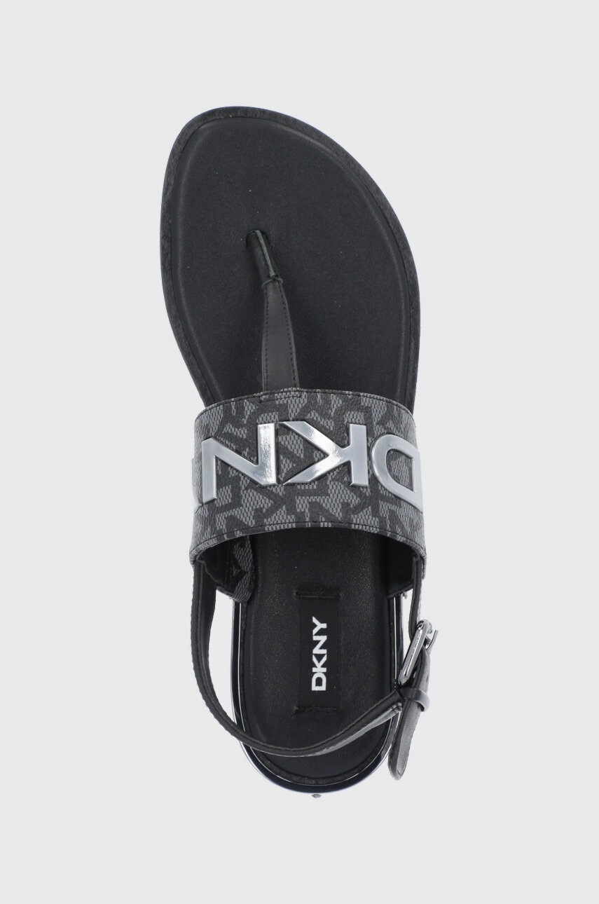DKNY Кожени сандали дамски в черно - Pepit.bg