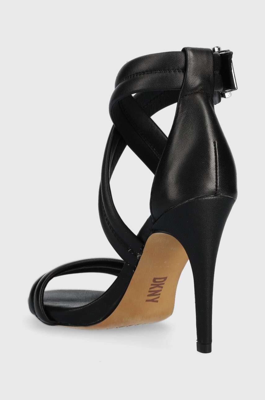DKNY Кожени сандали ALAINA в черно K4247382 - Pepit.bg