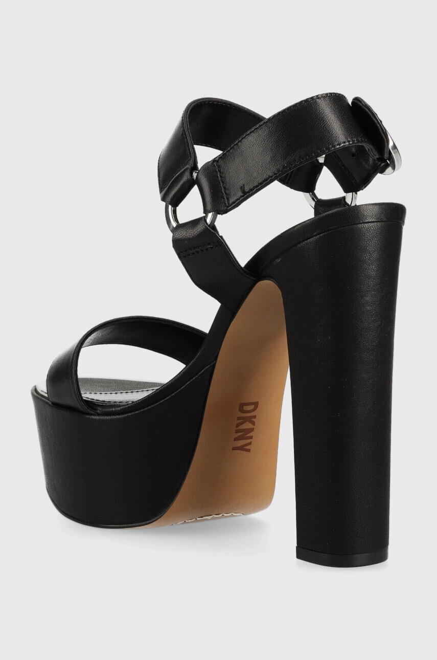 DKNY Кожени сандали SHILA в черно K1336126 - Pepit.bg