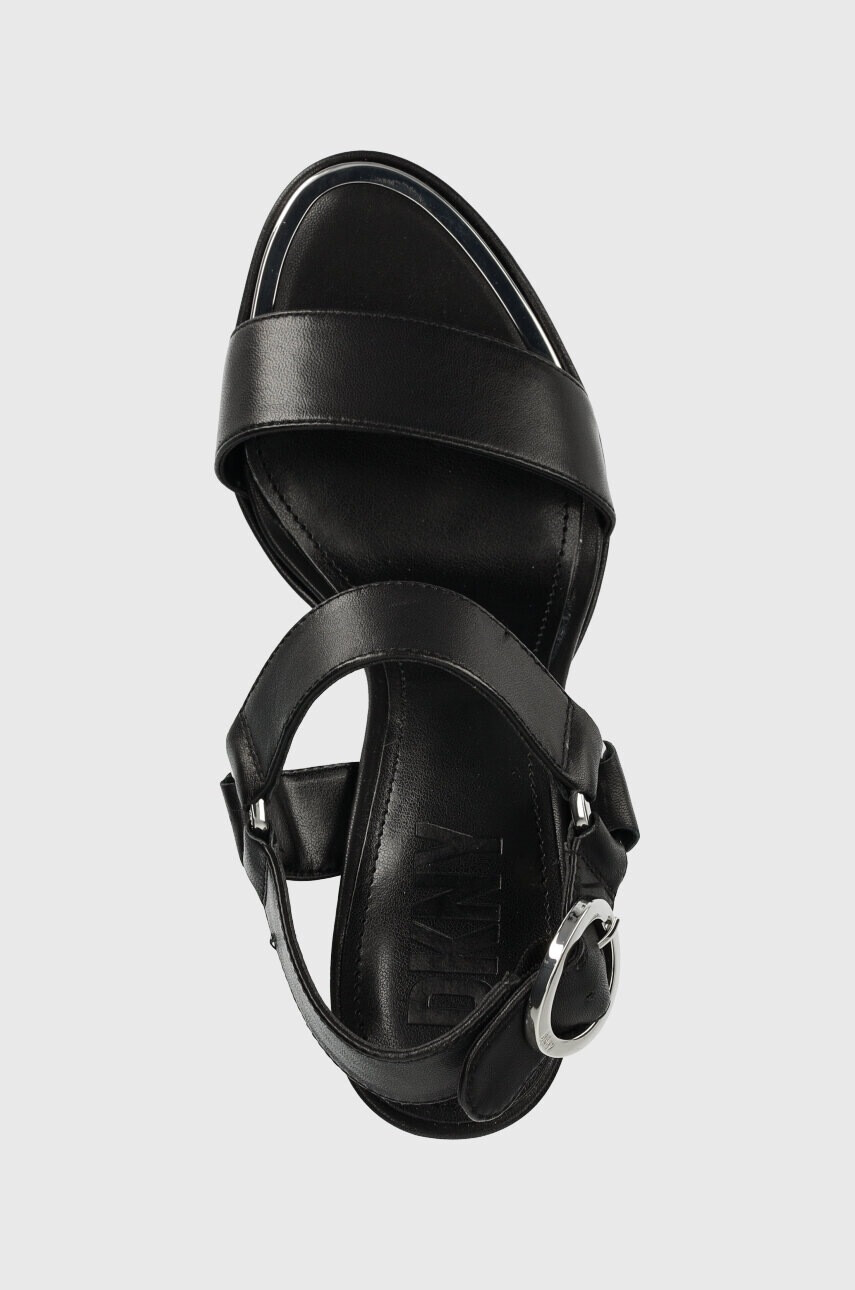 DKNY Кожени сандали SHILA в черно K1336126 - Pepit.bg